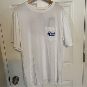 Men’s Short Sleeve Graphic Tee Rowdy Gentleman (white/orange)